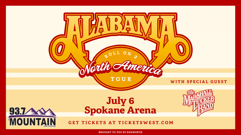 Alabama at the Spokane Arena July 6th